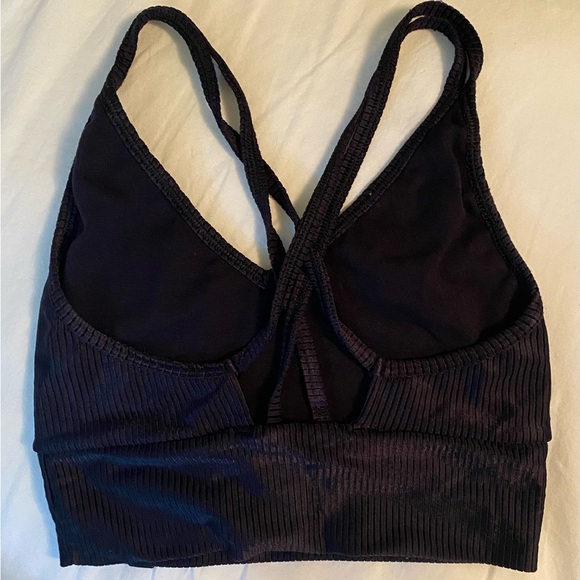 Booty By Brabants Women's Black Ribbed Bralette - Picture 2 of 2